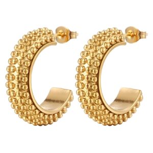 Gold earrings