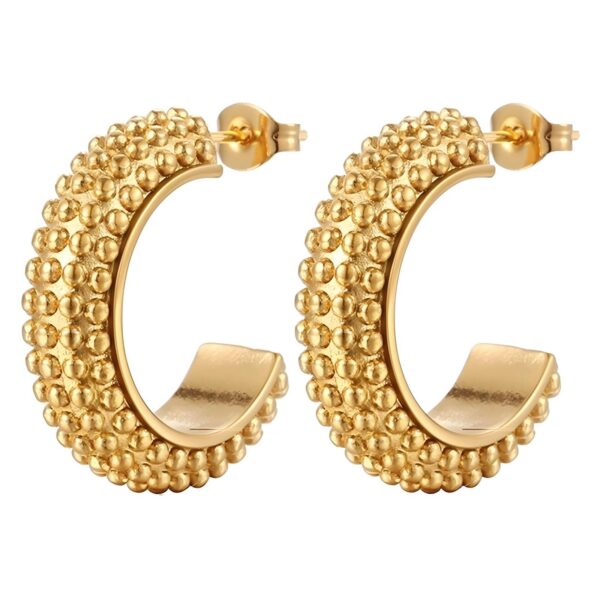 Gold earrings