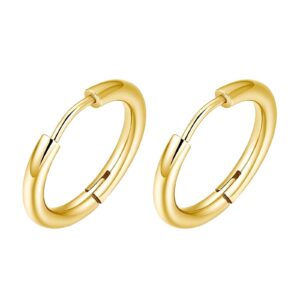 Gold clicker earrings