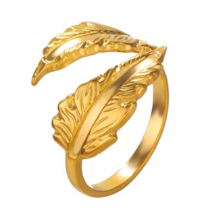 Gold plated lead ring