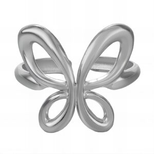 Stainless steel butterfly ring