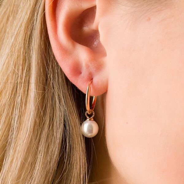 Pearl drop earrings - Image 2