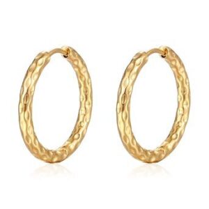 Gold thumbnail earrings