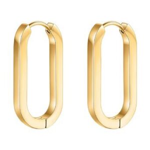 Gold clicker earrings